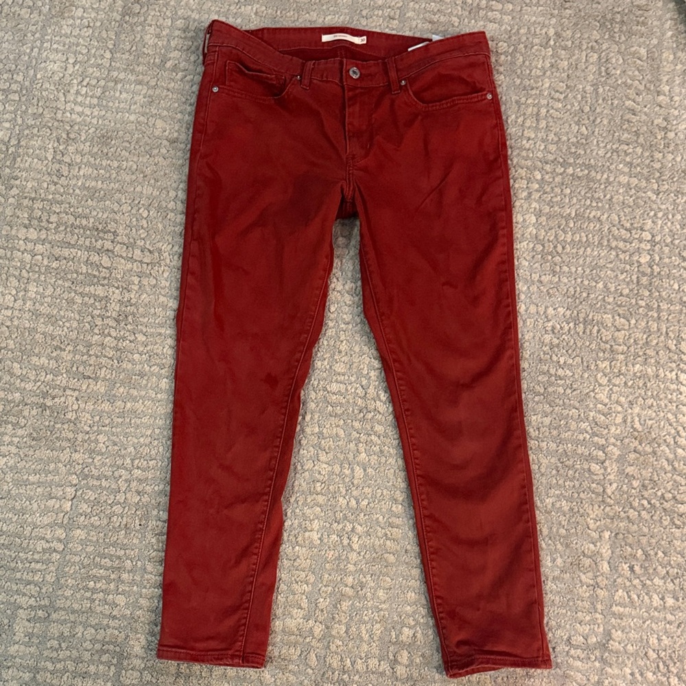 Levi's Women's High Rise Jeans in Red